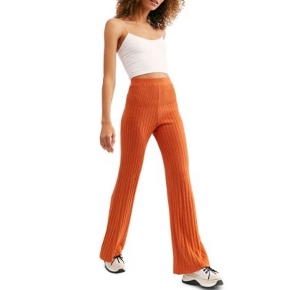 NWT Free People Keep It Real Ribbed Flares